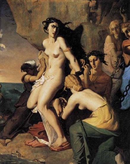 Theodore Chasseriau Andromeda and the Nereids Spain oil painting art